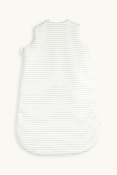 Baby Boys - Sheep - baby sleeping bag - 0-4 months - striped - cremewhite