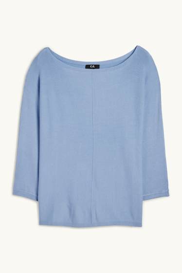 Mujer - Jersey de punto fino - azul claro