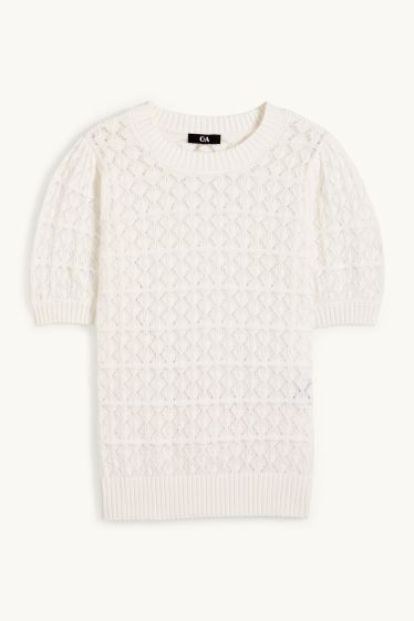 Femmes - Pull - blanc crème