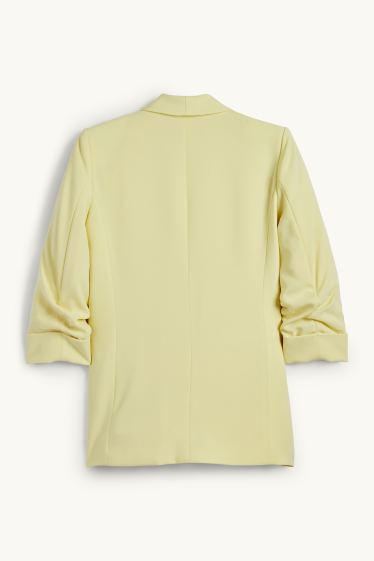 Damen - Business-Blazer - Relaxed Fit - hellgelb