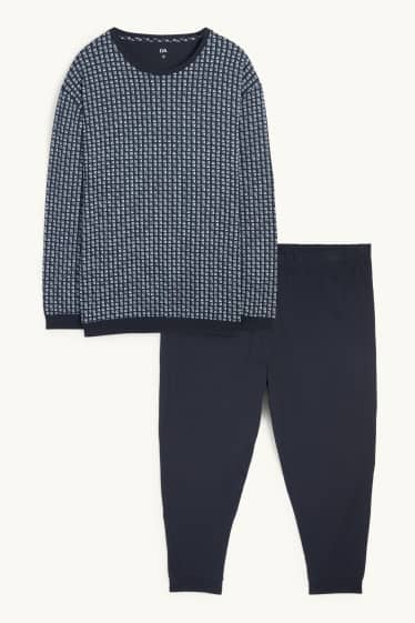 Home - Pijama - blau fosc