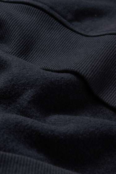 Hommes - Sweat zippé à capuche - bleu foncé