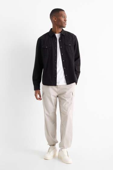 Hommes - Pantalon cargo - gris