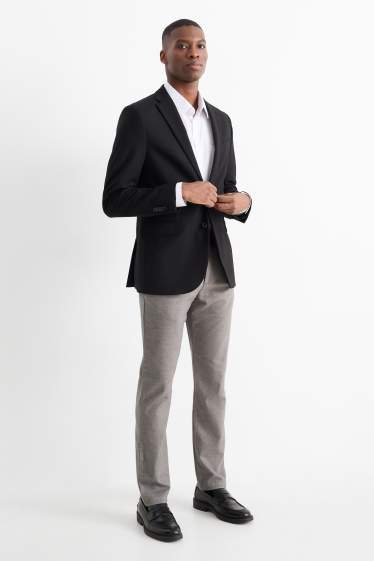 Pánské - Kalhoty chino - slim fit - šedá