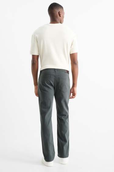 Pánské - Kalhoty - slim fit - Flex - LYCRA® - tmavozelená