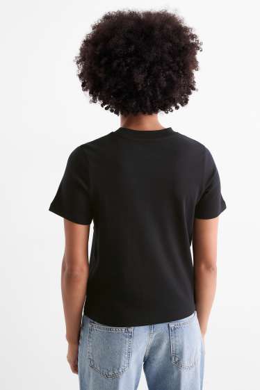 Dames - Set van 2 - T-shirt - zwart / wit