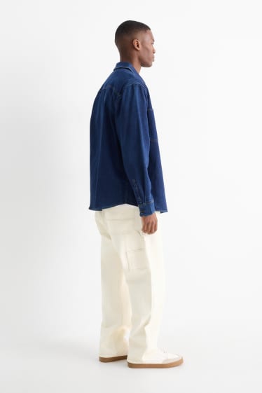 Heren - Relaxed jeans - licht beige