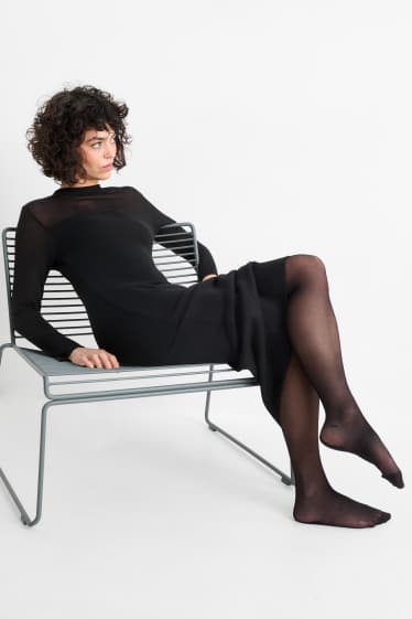 Donna - Collant fini - LYCRA® - 20 DEN - nero