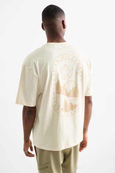 Heren - Sportshirt - regular fit - licht beige