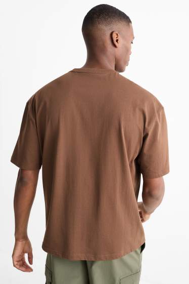 Hommes - Haut de sport - regular fit - marron
