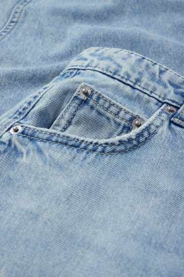 Dámské - Balloon jeans - mid waist - džíny - světle modré
