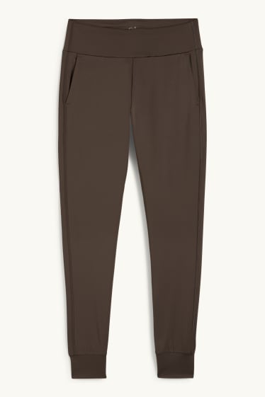Femmes - Pantalon de jogging de sport - 4 Way Stretch - protection UV - marron