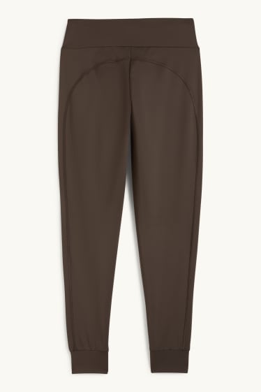 Femmes - Pantalon de jogging de sport - 4 Way Stretch - protection UV - marron