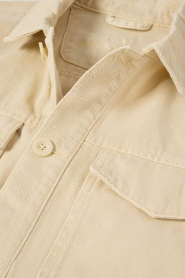 Men - Denim jacket - yellow