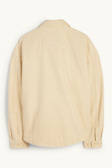 Men - Denim jacket - yellow