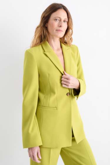 Women - Business blazer - fitted - light green