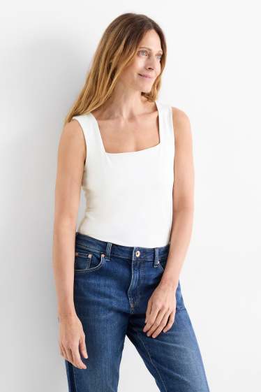Donna - Confezione da 2 - top - bianco crema