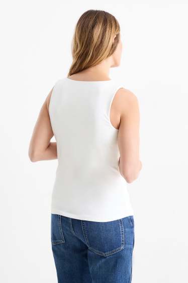Donna - Confezione da 2 - top - bianco crema