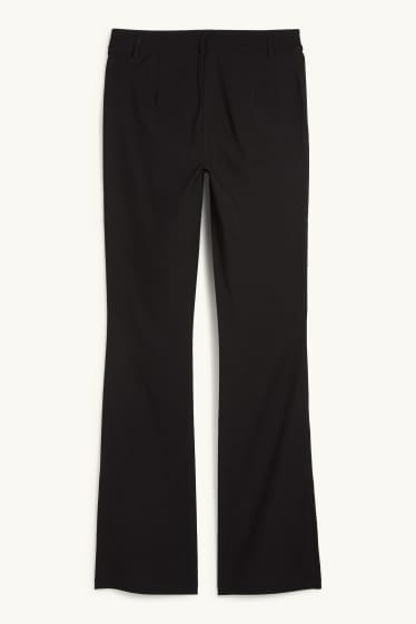 Donna - Pantaloni - vita media - bootcut fit - nero