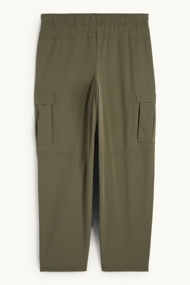 Hommes - Pantalon cargo de sport - relaxed fit - vert foncé