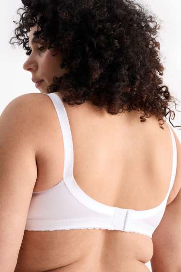 Dona - Sostenidors reductors sense cèrcols - brillants - blanc