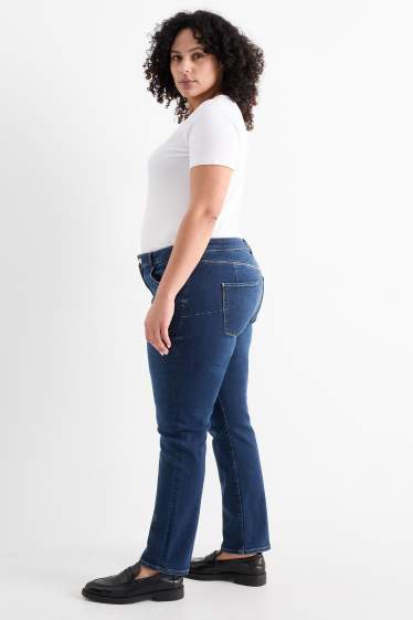Femmes - Slim jean - mid waist - shaping jean - LYCRA® - jean bleu foncé