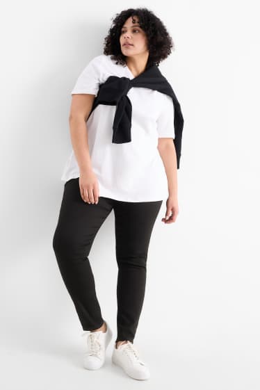 Damen - Jegging Jeans - High Waist - schwarz