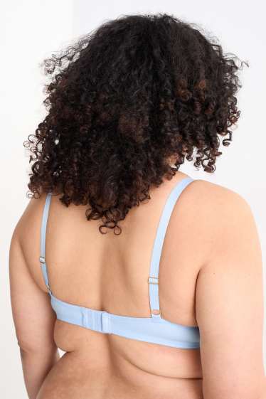 Dames - Set van 2 - BH zonder beugels - voorgevormd - blauw