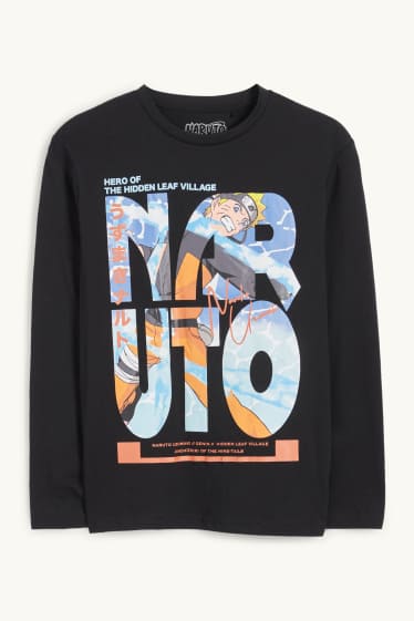 Kinder Jungen - Naruto - Langarmshirt - schwarz