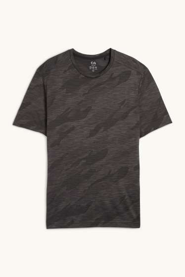 Hommes - Haut de sport - regular fit - à motif - gris foncé