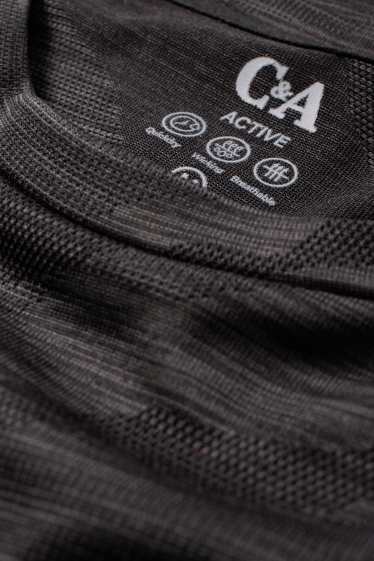 Hommes - Haut de sport - regular fit - à motif - gris foncé