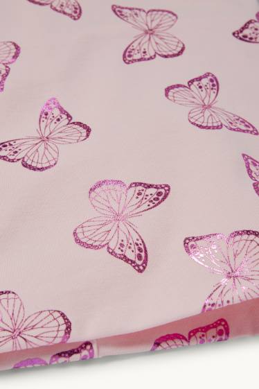 Kinderen: meisjes - Vlinder - colsjaal - roze