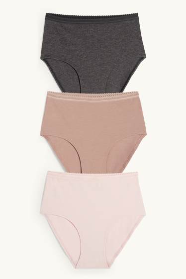 Mujer - Pack de 3 - braguitas - rosa
