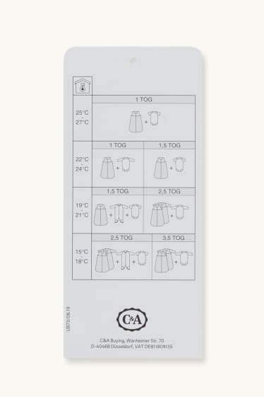 Baby Girls - Bunny rabbit - baby sleeping bag - 0-4 months - cremewhite
