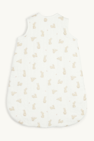 Baby Girls - Bunny rabbit - baby sleeping bag - 0-4 months - cremewhite