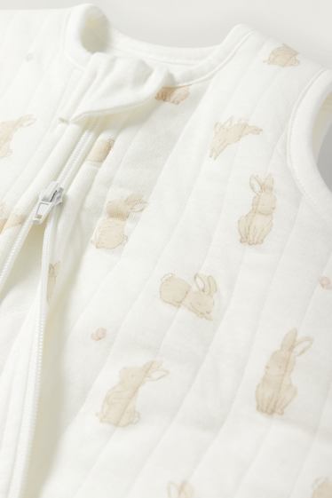 Baby Girls - Bunny rabbit - baby sleeping bag - 0-4 months - cremewhite