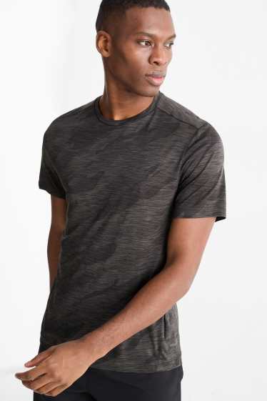 Hommes - Haut de sport - regular fit - à motif - gris foncé