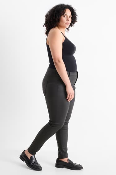 Women - Trousers - high waist - skinny fit - black