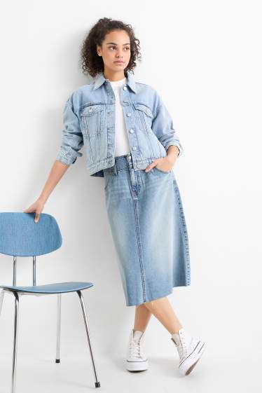 Damen - Jeansrock - jeansblau