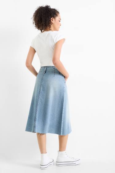 Damen - Jeansrock - jeansblau