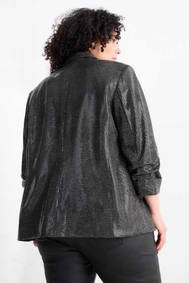 Donna - Blazer - relaxed fit - brillante - grigio scuro