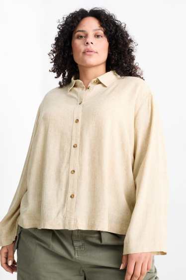 Dames - Blouse - licht beige