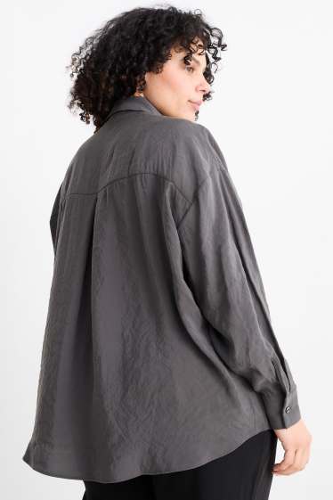 Women - Blouse - dark gray