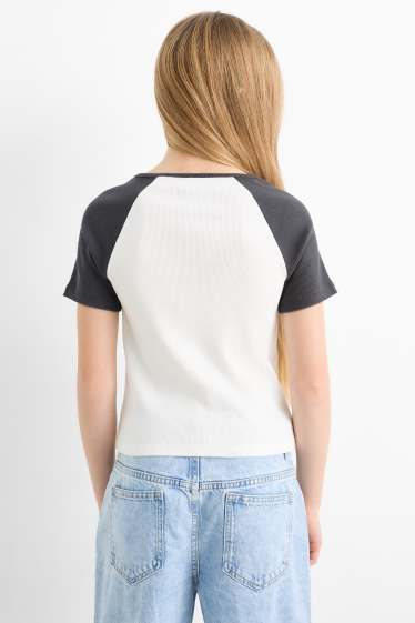 Děti - dívky - Multipack 2 ks - Hello Kitty a přátelé - tričko s krátkým rukávem - bílá