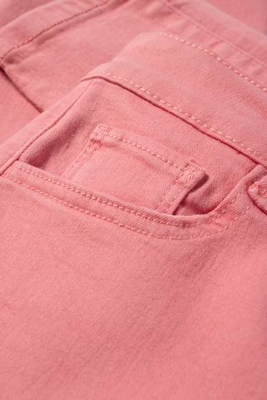 Femmes - Jegging jean - high waist - rose