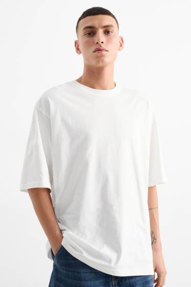 Hommes - T-shirt - oversize - blanc