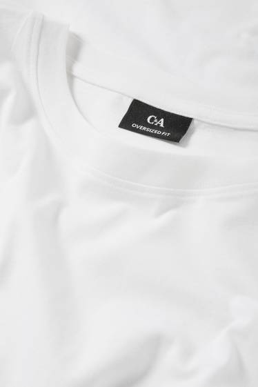 Hommes - T-shirt - oversize - blanc