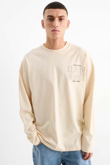 Hommes - Haut à manches longues - Claude Monet - beige clair