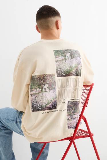 Hommes - Haut à manches longues - Claude Monet - beige clair