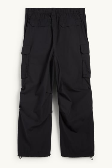 Herren - Cargohose - Relaxed Fit - schwarz